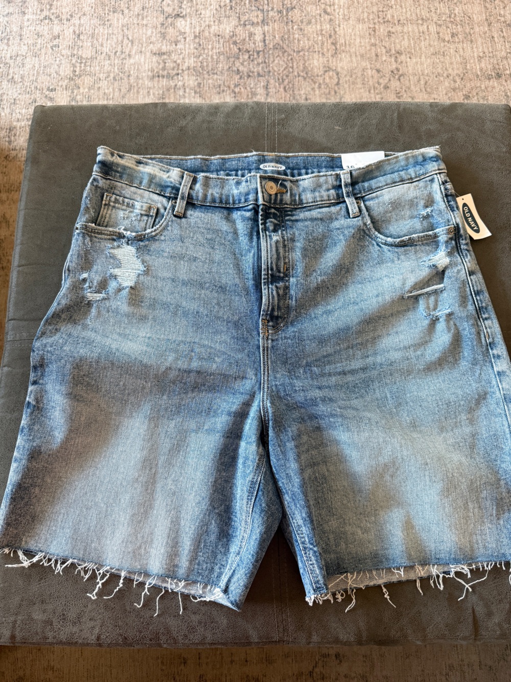 Old Navy Blue Distressed Denim Jeans